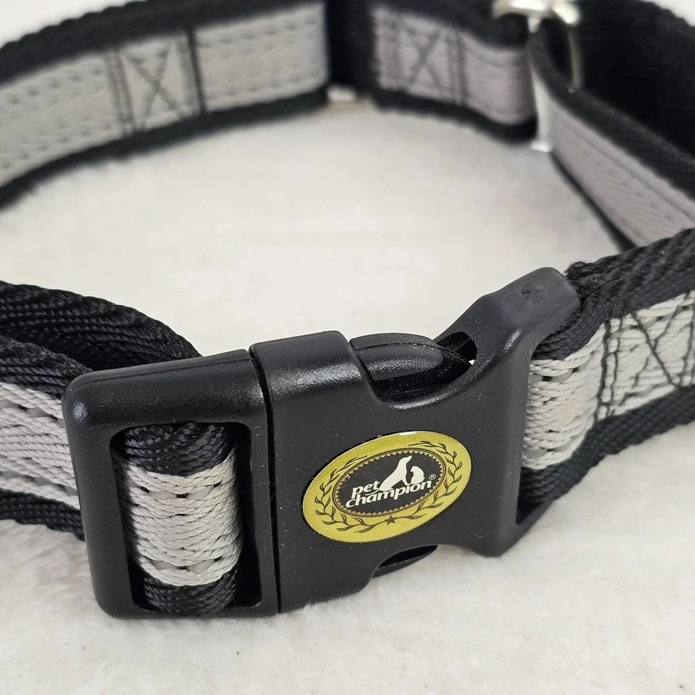 Pet Champion Black Gray Dog Training Collar & Lead 22